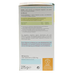 Spirulina 500 mg Bio Naturland Tabletten 550 Stück - Linke Seite