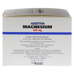 ADDITIVA Magnesium 300 mg Pulver 40 Stck - Rechte Seite
