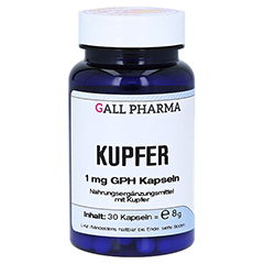 KUPFER 1 mg GPH Kapseln 30 Stck