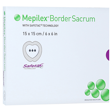 MEPILEX Border Sacrum Schaumverb.15x15 cm steril 5 Stck