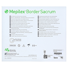 MEPILEX Border Sacrum Schaumverb.15x15 cm steril 5 Stck - Rckseite