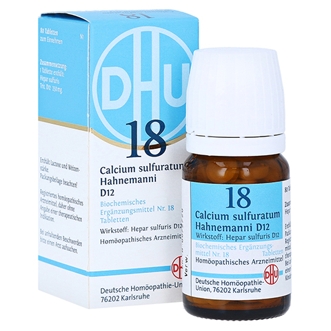 BIOCHEMIE DHU 18 Calcium sulfuratum D 12 Tabletten 80 Stück N1