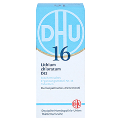 BIOCHEMIE DHU 16 Lithium chloratum D 12 Tabletten 80 Stück - Vorderseite