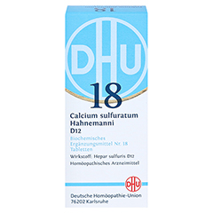 BIOCHEMIE DHU 18 Calcium sulfuratum D 12 Tabletten 80 Stück N1 - Vorderseite