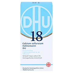 BIOCHEMIE DHU 18 Calcium sulfuratum D 12 Tabletten 420 Stck N3 - Vorderseite