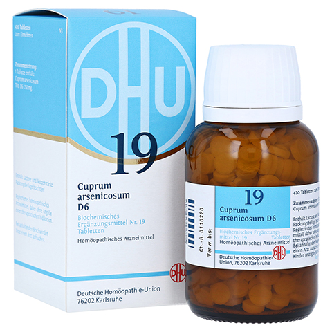 BIOCHEMIE DHU 19 Cuprum arsenicosum D 6 Tabletten 420 Stück N3
