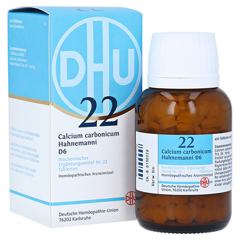 BIOCHEMIE DHU 22 Calcium carbonicum D 6 Tabletten 420 Stück N3