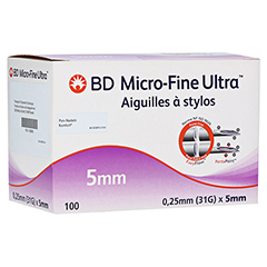 BD MICRO-FINE ULTRA Pen-Nadeln 0,25x5 mm 31 G 100 Stck