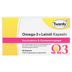 OMEGA-3+Leinl Kapseln 60 Stck - Vorderseite