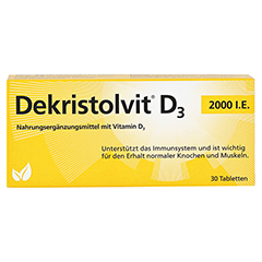 DEKRISTOLVIT D3 2.000 I.E. Tabletten 30 Stück - Vorderseite