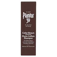 PLANTUR 39 Color Braun Phyto-Coffein-Shampoo 250 Milliliter - Vorderseite