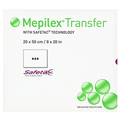 MEPILEX Transfer Schaumverband 20x50 cm steril 4 Stück - Vorderseite