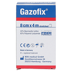 GAZOFIX Fixierbinde kohsiv 8 cmx4 m 1 Stck - Rckseite