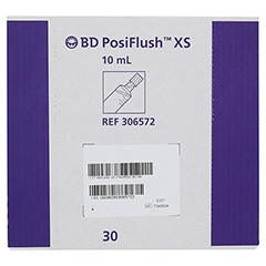BD POSIFLUSH XS Splsystem Fertigspritzen 30x10 Milliliter - Oberseite