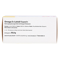 OMEGA-3+Leinl Kapseln 60 Stck - Unterseite