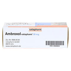 Ambroxol-ratiopharm 30mg Hustenlöser 50 Stück N2 - Unterseite
