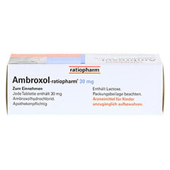Ambroxol-ratiopharm 30mg Hustenlöser 50 Stück N2 - Oberseite