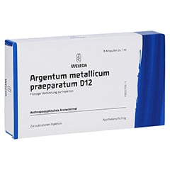 ARGENTUM METALLICUM praeparatum D 12 Ampullen 8 Stck N1