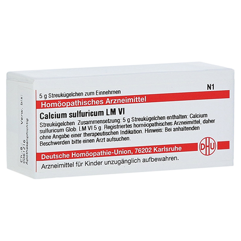 CALCIUM SULFURICUM LM VI Globuli 5 Gramm N1