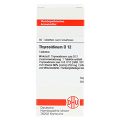 THYREOIDINUM D 12 Tabletten 80 Stck N1 - Vorderseite