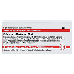 CALCIUM SULFURICUM LM VI Globuli 5 Gramm N1 - Vorderseite