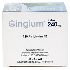 GINGIUM extra 240 mg Filmtabletten 120 Stck N3 - Linke Seite