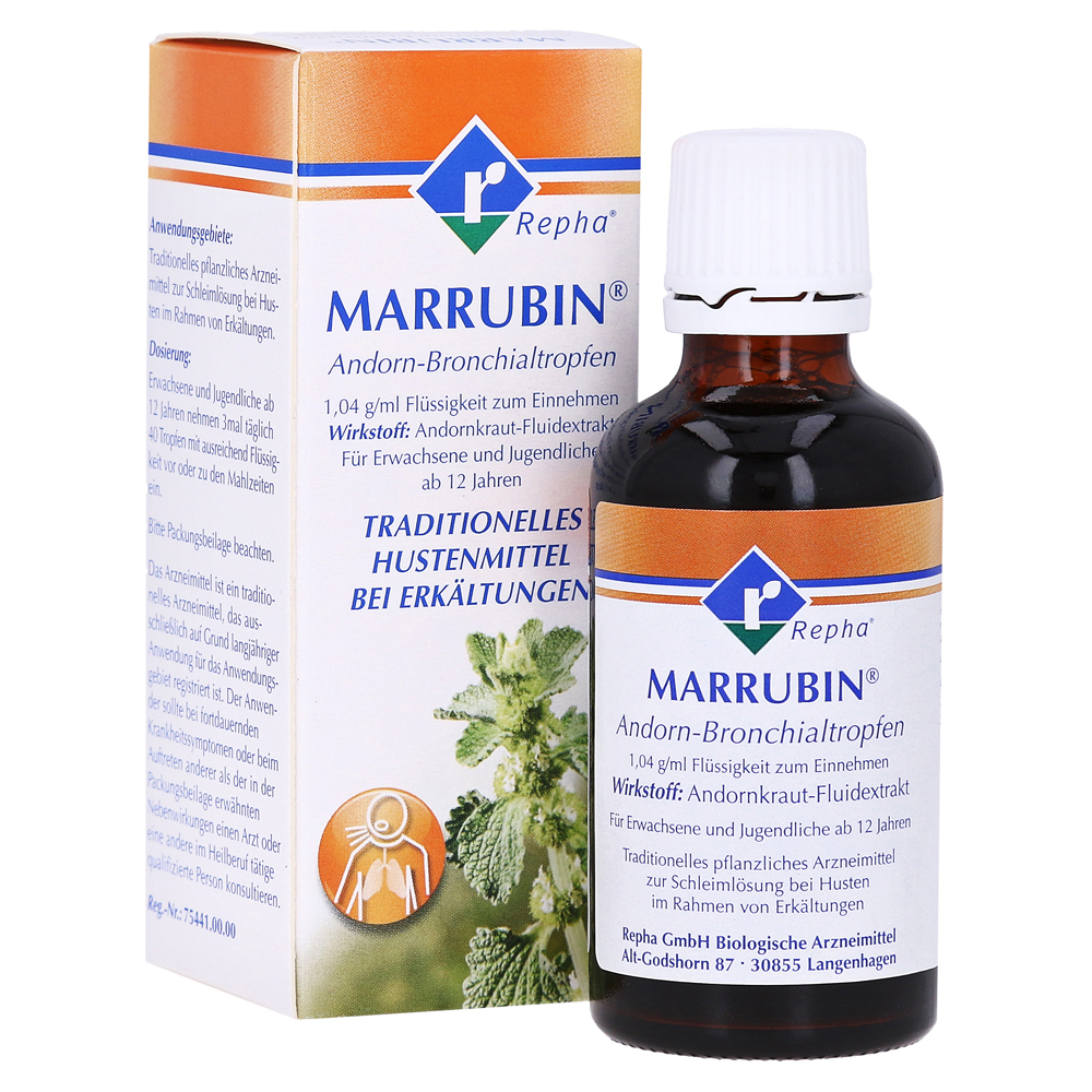 MARRUBIN Andorn-Bronchialtropfen Tropfen 50 Milliliter