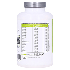 N1 Multivitamine+Mineralstoffe Tabletten 365 Stück - Linke Seite