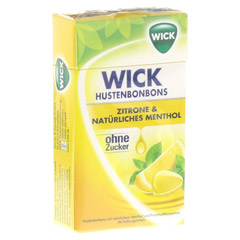 WICK Zitrone & natrliches Menthol Bonb.o.Zucker 46 Gramm