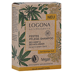 LOGONA Festes Pflege Shampoo Bio-Hanf&Bio-Holunder 60 Gramm