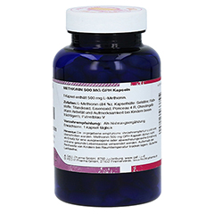 METHIONIN 500 mg GPH Kapseln 180 Stck - Rckseite