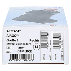 AIRCAST Airgo Sprunggelenkorthese rechts L 1 Stck - Unterseite
