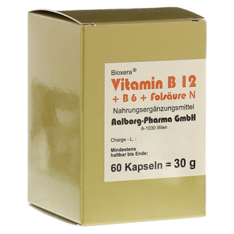 Vitamin B12 + B6 + Folsäure Komplex N Kapseln 60 Stück