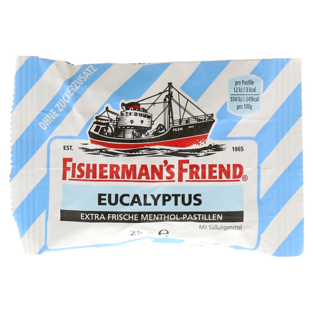 Fisherman`s Friend EXTRA FRISCHE Eucalyptus ohne Zucker 24x25g. 