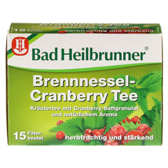 BAD HEILBRUNNER Brennessel-Cranberry Tee Fbtl. 15x1.8 Gramm - Vorderseite
