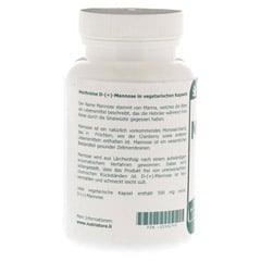 D-mannose 500 mg vegetarische Kapseln 90 Stck - Linke Seite