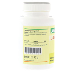 L-CARNITIN 500 mg Kapseln 90 Stck - Linke Seite