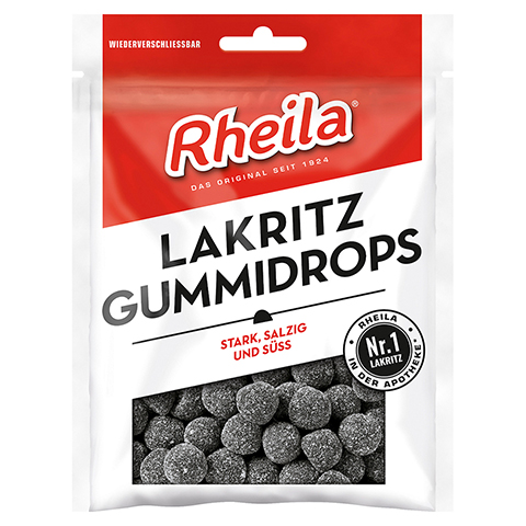 Rheila Lakritz Gummidrops mit Zucker 90 Gramm
