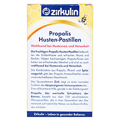 ZIRKULIN Propolis Husten-Pastillen 30 Stck - Rckseite