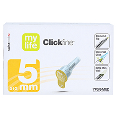 MYLIFE Clickfine Pen-Nadeln 5 mm 31 G 100 Stck - Vorderseite