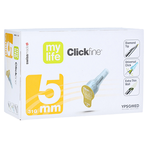 MYLIFE Clickfine Pen-Nadeln 5 mm 31 G 100 Stck