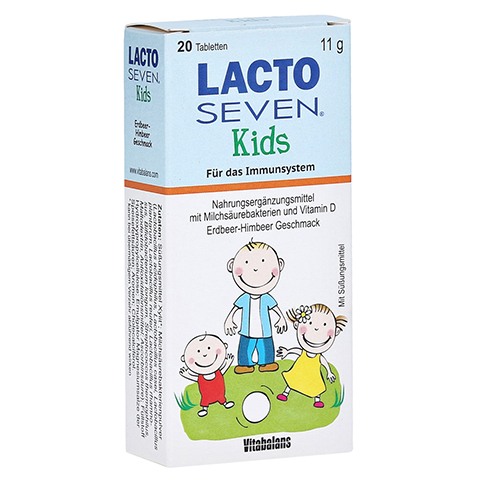LACTO SEVEN Kids Erdbeer-Himbeer-Geschmack Tabl. 20 Stck