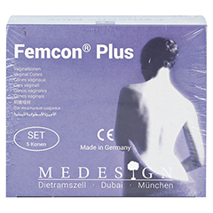 FEMCON Plus Vaginalkonen-Set best.aus 5 Konen 1 Stck - Vorderseite