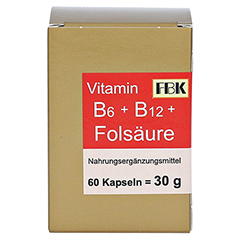 VITAMIN B6+B12+Folsure Kapseln 60 Stck - Vorderseite