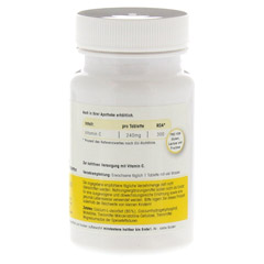 CALCIUMASCORBAT 300 mg Tabletten 100 Stück - Rückseite