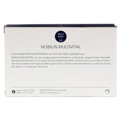 NOBILIN Multi Vital Tabletten 60 Stück - Rückseite