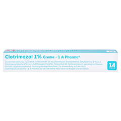 Clotrimazol 1% Creme-1A Pharma 50 Gramm N2 - Oberseite