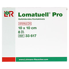 LOMATUELL Pro 10x10 cm steril 8 Stück - Vorderseite