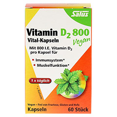 VITAMIN D2 800 Vital-Kapseln vegan Salus 60 Stck - Vorderseite