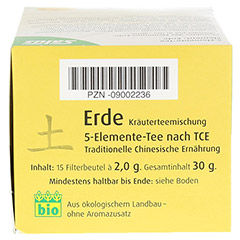 ERDE 5 Elemente Tee nach TCE Bio Salus Filterbeut. 15 Stck - Oberseite